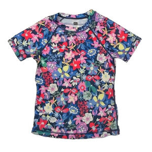 Tea Collection Girls Navy Floral Rashguard size: 6 Years